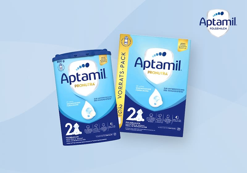 Aptamil Folgemilch Verpackungen