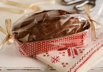 Früchtebrot in Folie verpackt