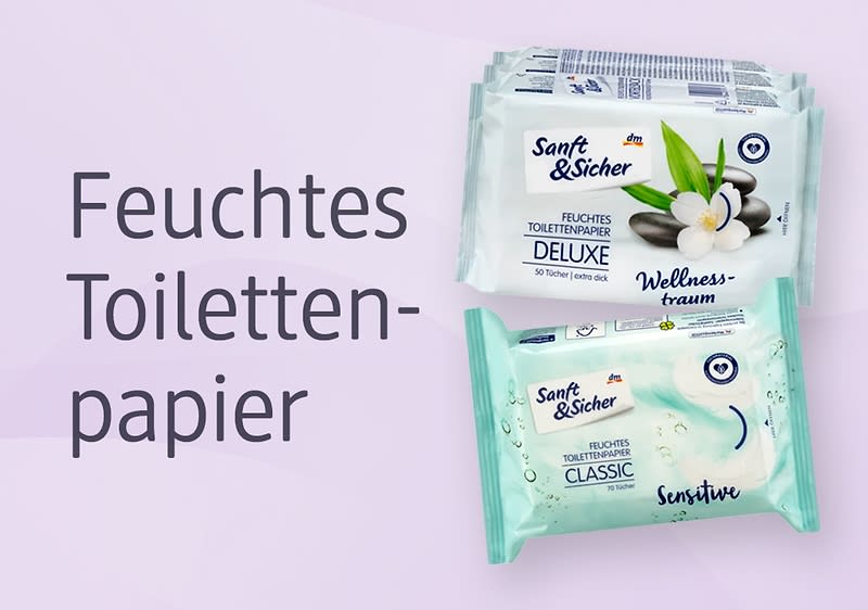 Feuchtes Toilettenpapier