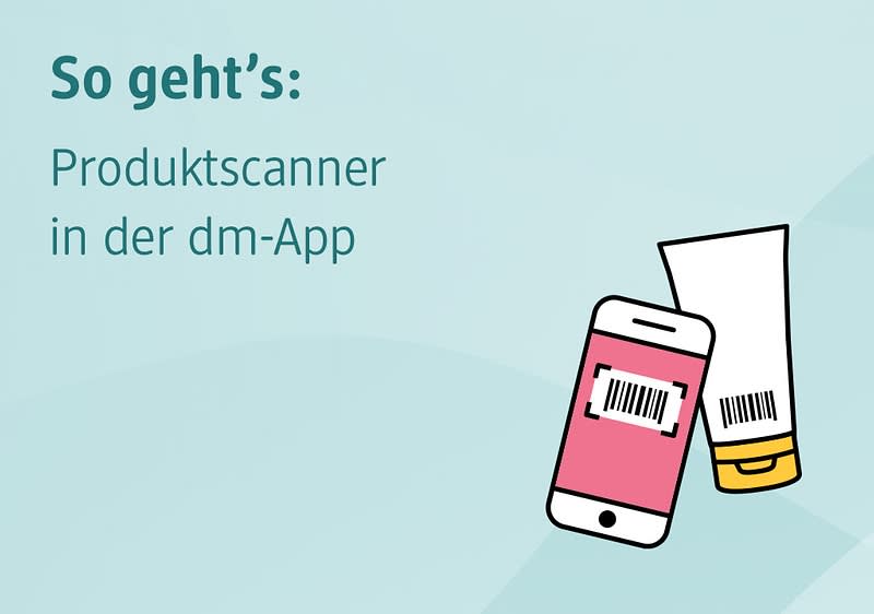 So funktioniert der Produktscanner in der Mein dm-App