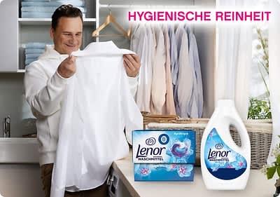 Lenor bietet Dir hygienische Reinheit.