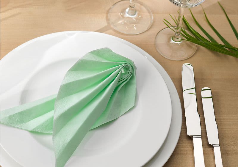 Serviette Palmwedel