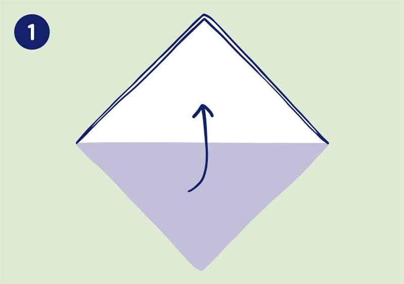 Serviette Palmwedel