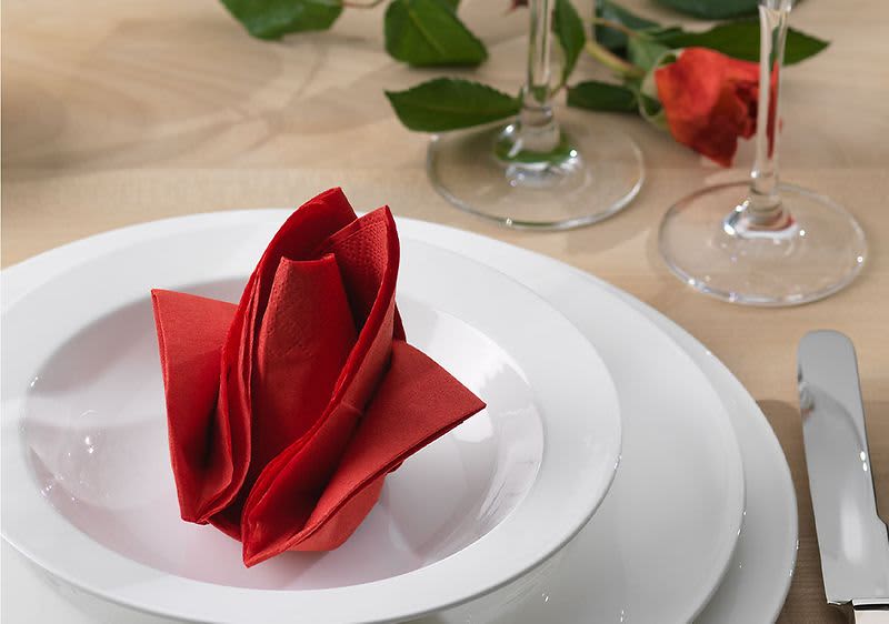 Serviette Rose