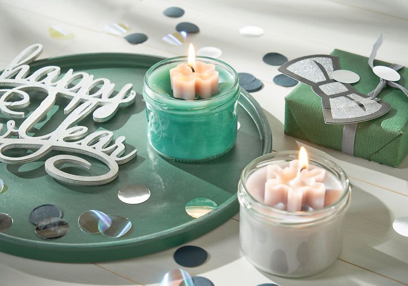 Upcycling: Kerze im Glas