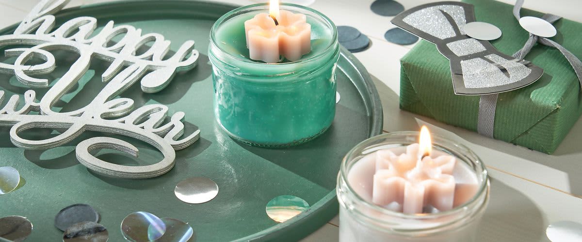 Upcycling: Kerze im Glas