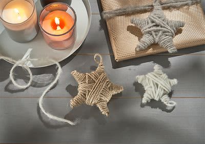 Kuschelige Sternanhänger