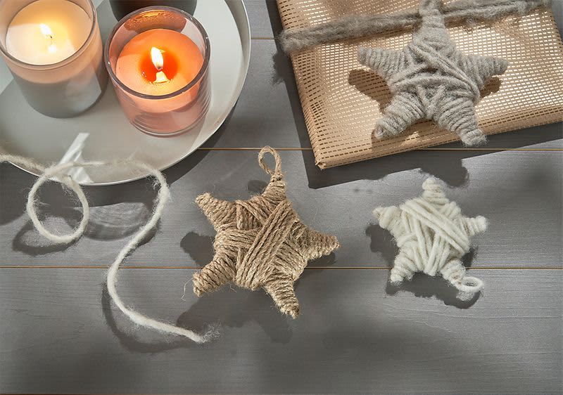 Kuschelige Sternanhänger