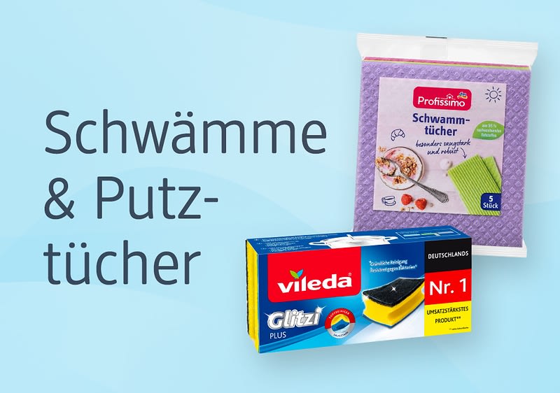 Putztücher, Schwämme & Co.