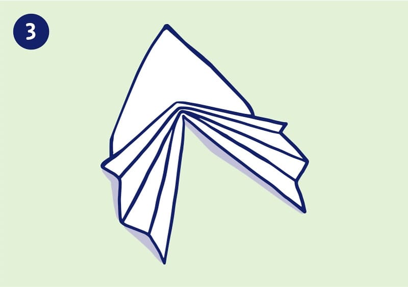 Serviette Blatt