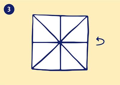 Serviette Lotusblüte