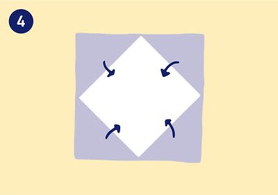 Serviette Lotusblüte