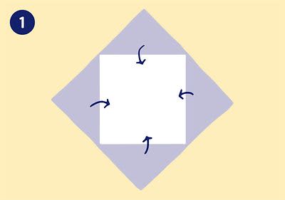 Serviette Lotusblüte