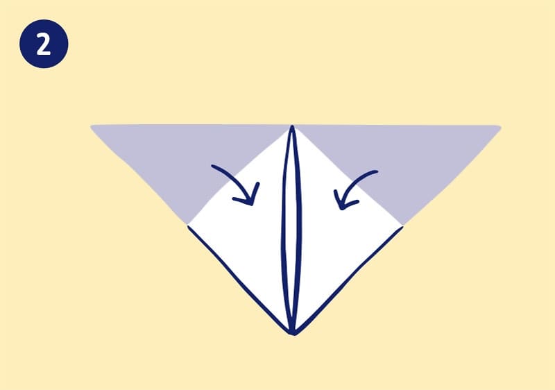 Serviette Schmetterling 