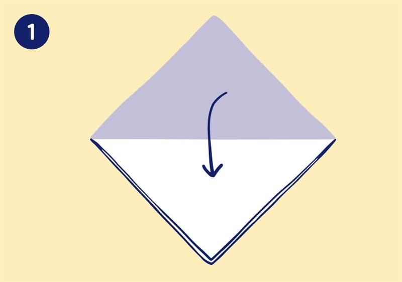 Serviette Schmetterling
