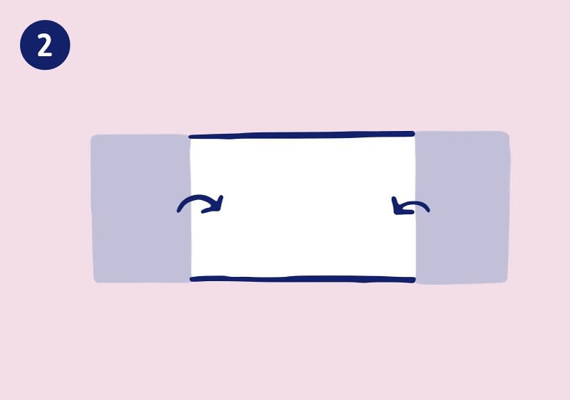 Serviette Rose