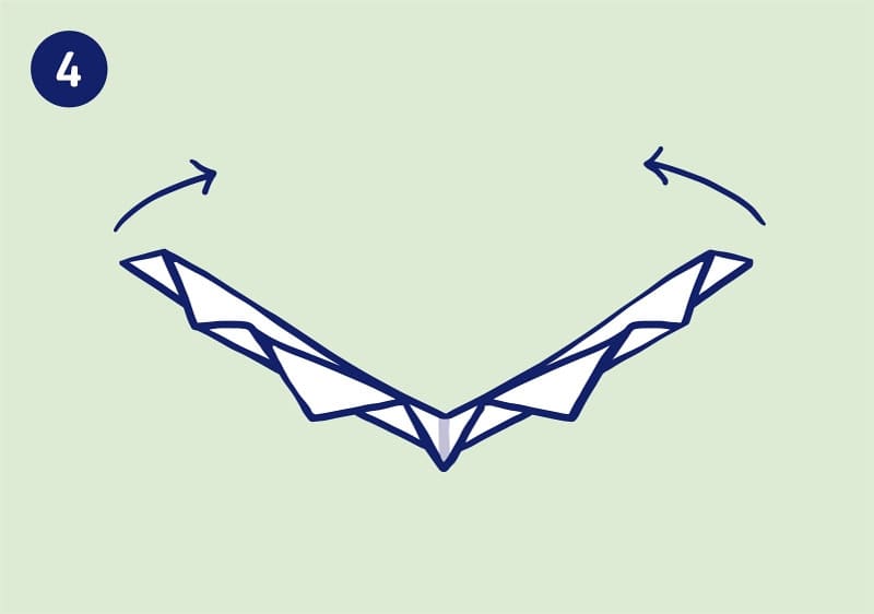 Serviette Palmwedel