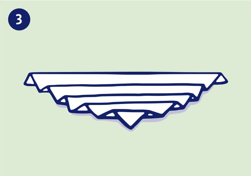Serviette Palmwedel
