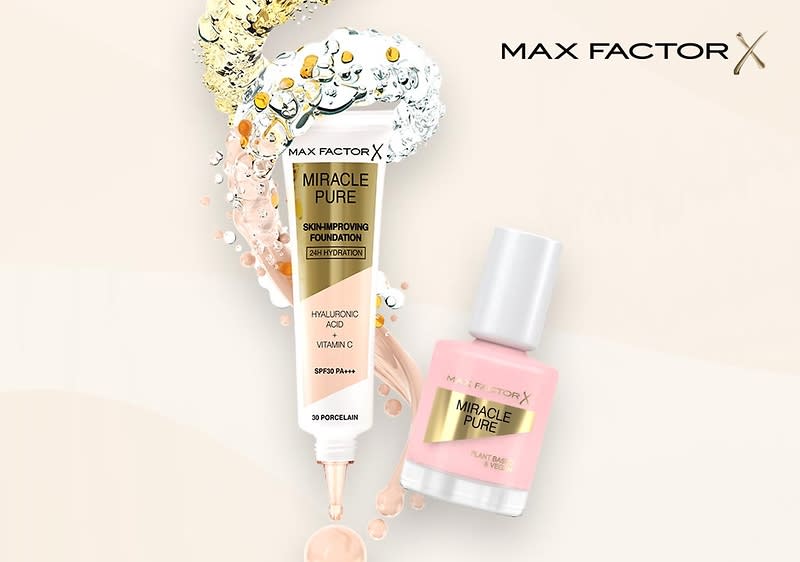 Nachhaltigere Schönheit beginnt jetzt – mit den Miracle Pure Foundations und Nagellacken von Max Factor.