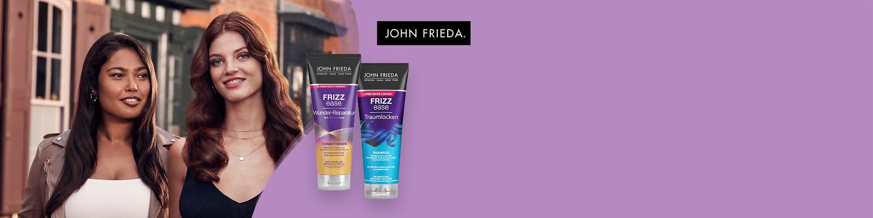 Mit Frizz Ease von John Frieda gehst du gegen widerspenstiges Haar vor.