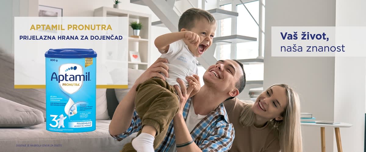 Aptamil marka br. 1 mlijeka za bebe u Europi