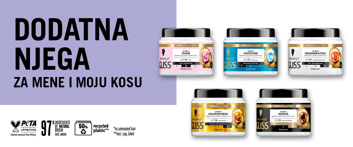 Schwarzkopf GLISS maske za kosu