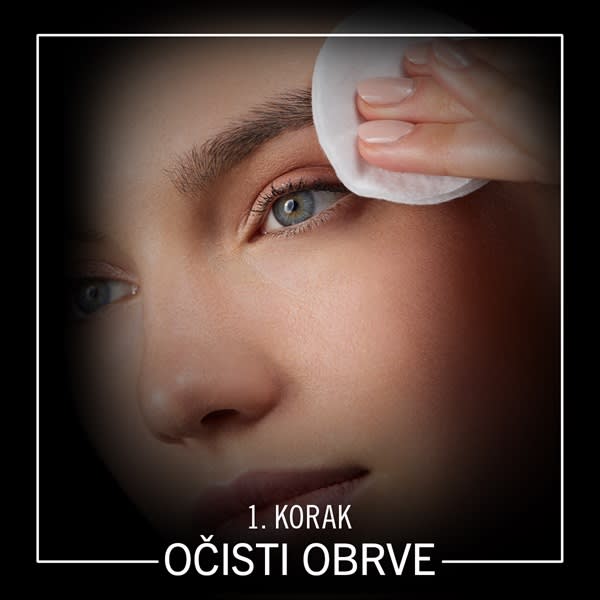Syoss boja za obrve korak 1
