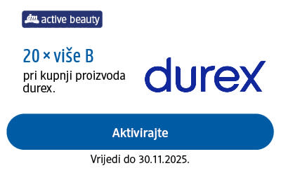 kupon: 20x više bodova pri kupnji proizvoda durex