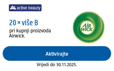 kupon: 20 x više bodova pri kupnji proizvoda Airwick