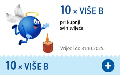 kupon: 10 x više bodova pri kupnji svih svijeća