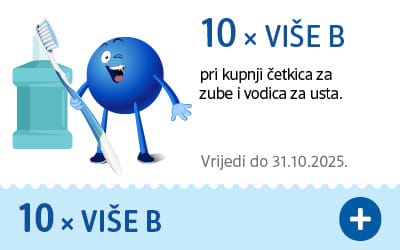 kupon: 10 x više bodova pri kupnji četklica za zube i vodica za usta