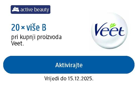 kupon: 20x VIŠE bodova pri kupnji proizvoda Veet