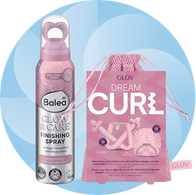 Proizvodi za oblikovanje kose u plavom kružiću