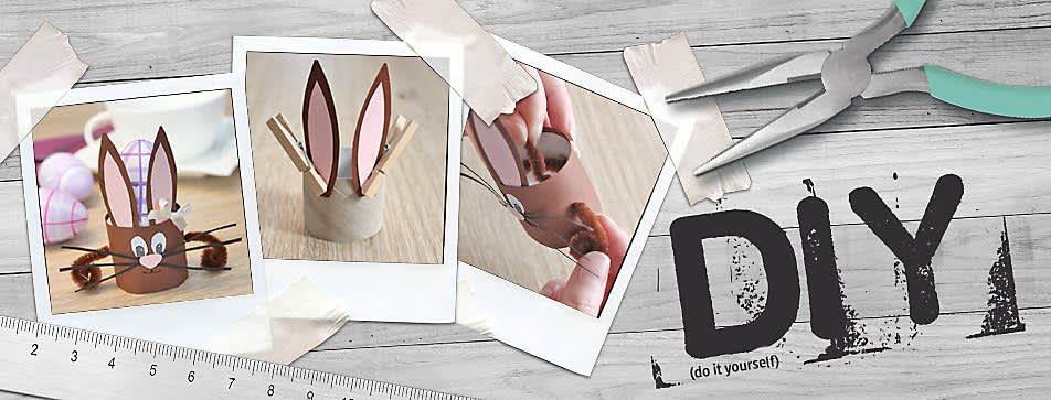 DIY uskršnji zec posuda