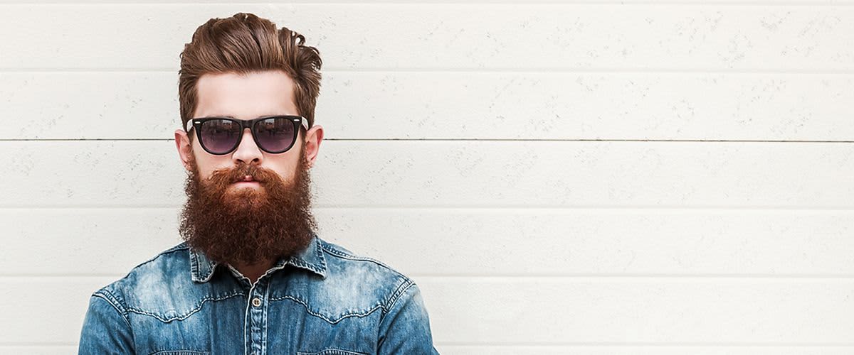 Hipster s bradom