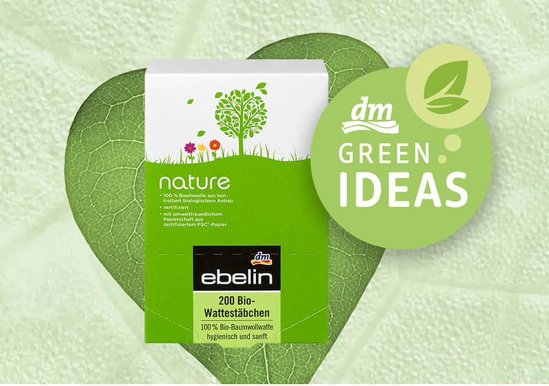 dm green ideas - ebelin nature bio vatirani štapići