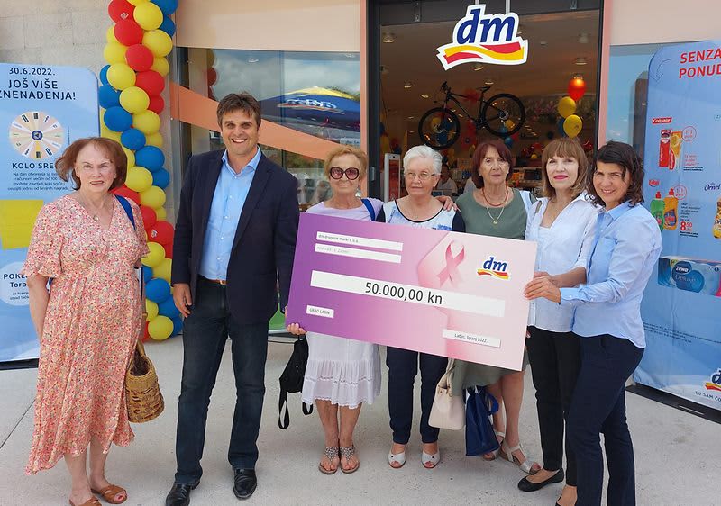 Povodom otvorenja prodavaonice u Labinu dm će donirati 50.000 kuna za kupnju mamografa