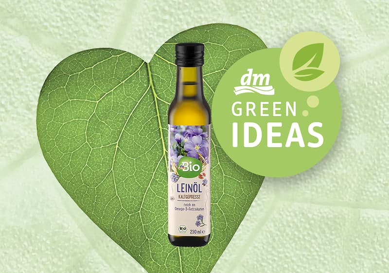 dm Green Ideas - dmBio hladno prešano laneno ulje