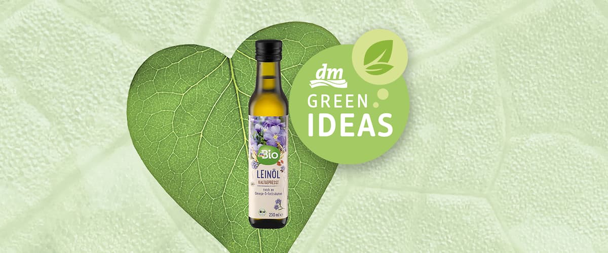 dm Green Ideas - dmBio hladno prešano laneno ulje