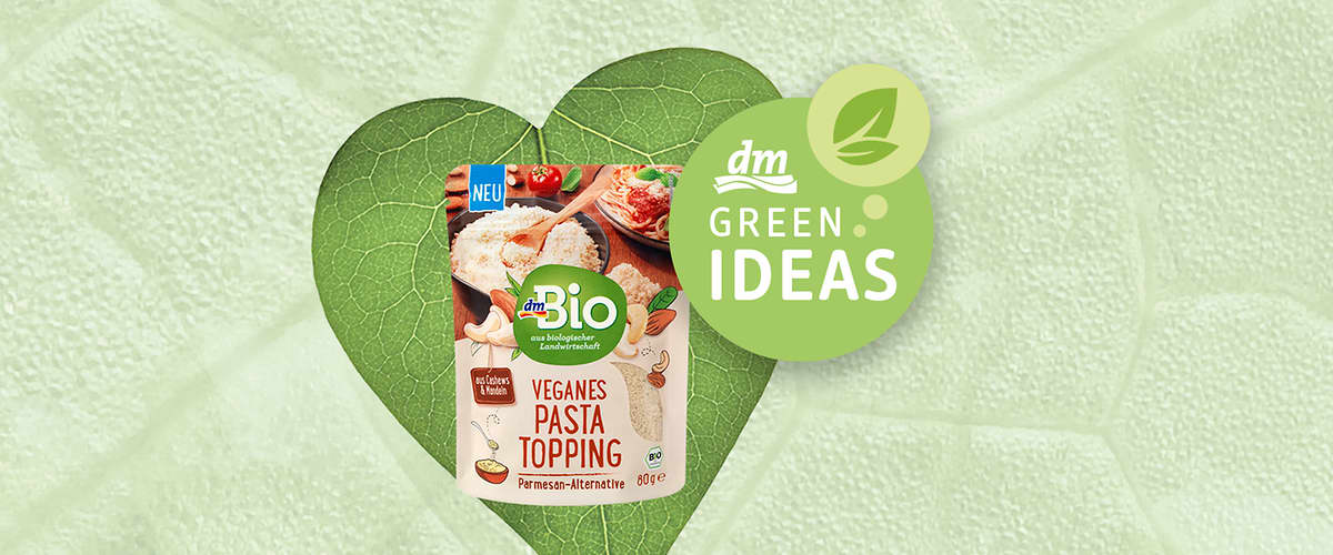 dm Green Ideas - dmBio veganska zamjena za parmezan