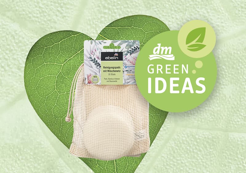 dm Green Ideas - ebelin blazinice s mrežicom za pranje