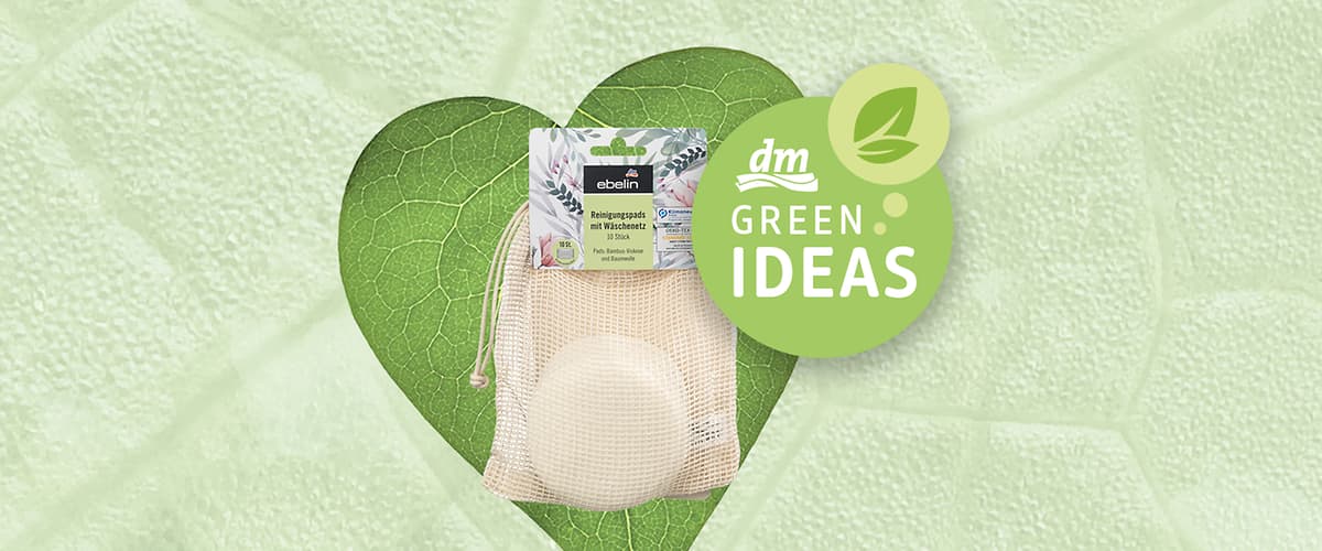 dm Green Ideas - ebelin blazinice s mrežicom za pranje