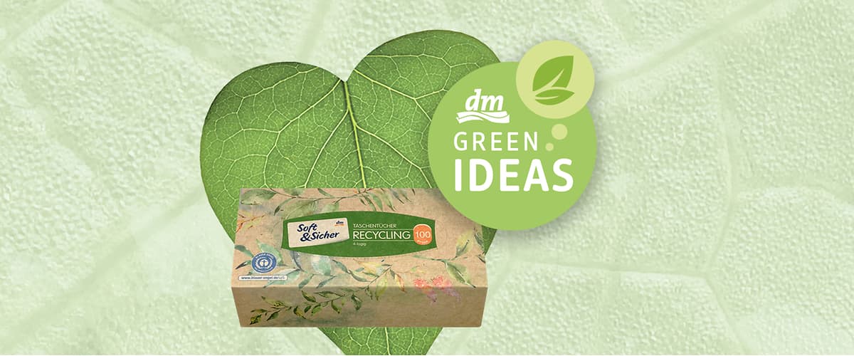 dm green ideas -  Soft&Sicher kutija s recikliranim papirnatim maramicama