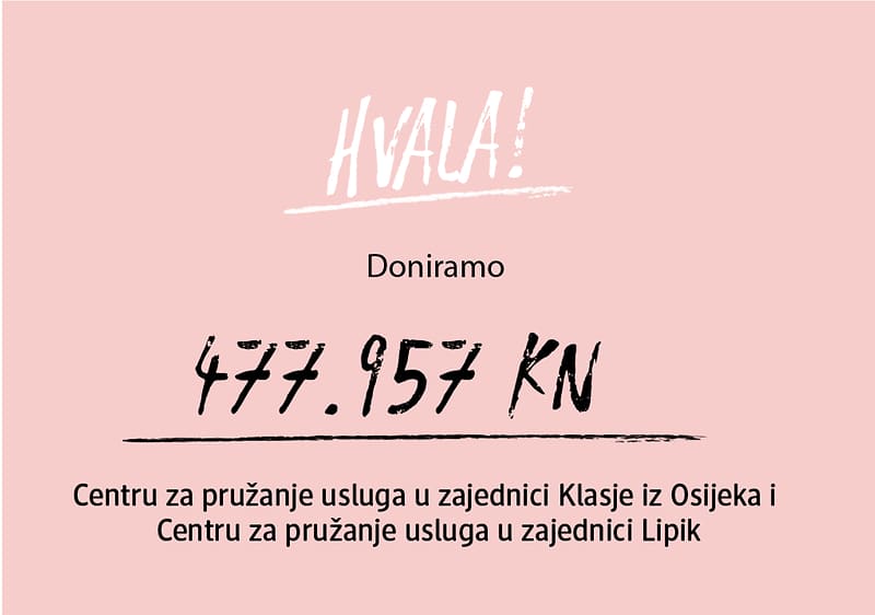Hvala, doniramo 477.957 kn