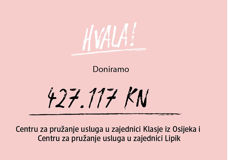 Hvala, doniramo 427.117 kn