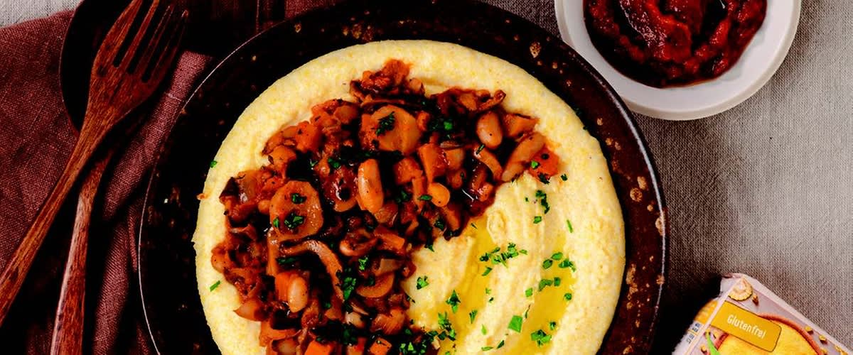 Palenta s raguom pd bukovača i bijelog graha