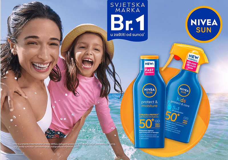 NIVEA SUN – svjetski broj 1 u zaštiti od sunca*