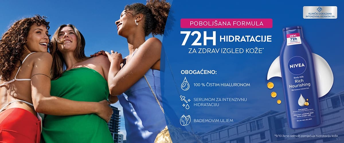 NIVEA -72 h gidratacije za zdrav izgled kože