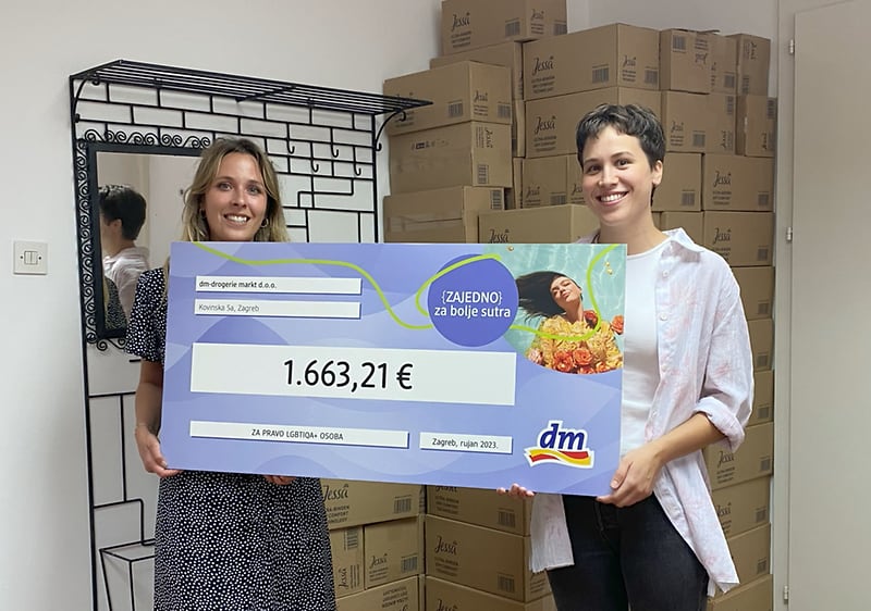 Primopredaja donacije udruzi za pravo LGBTIQA+ osoba 