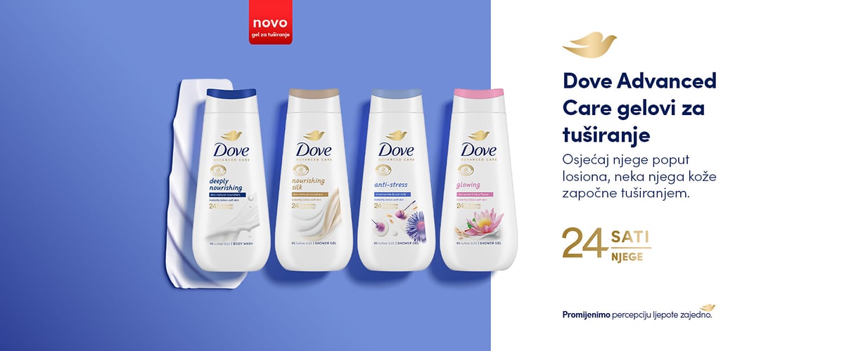 Dove Advanced Care gelovi za tuširanje